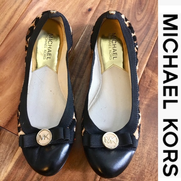 michael kors leopard print flats